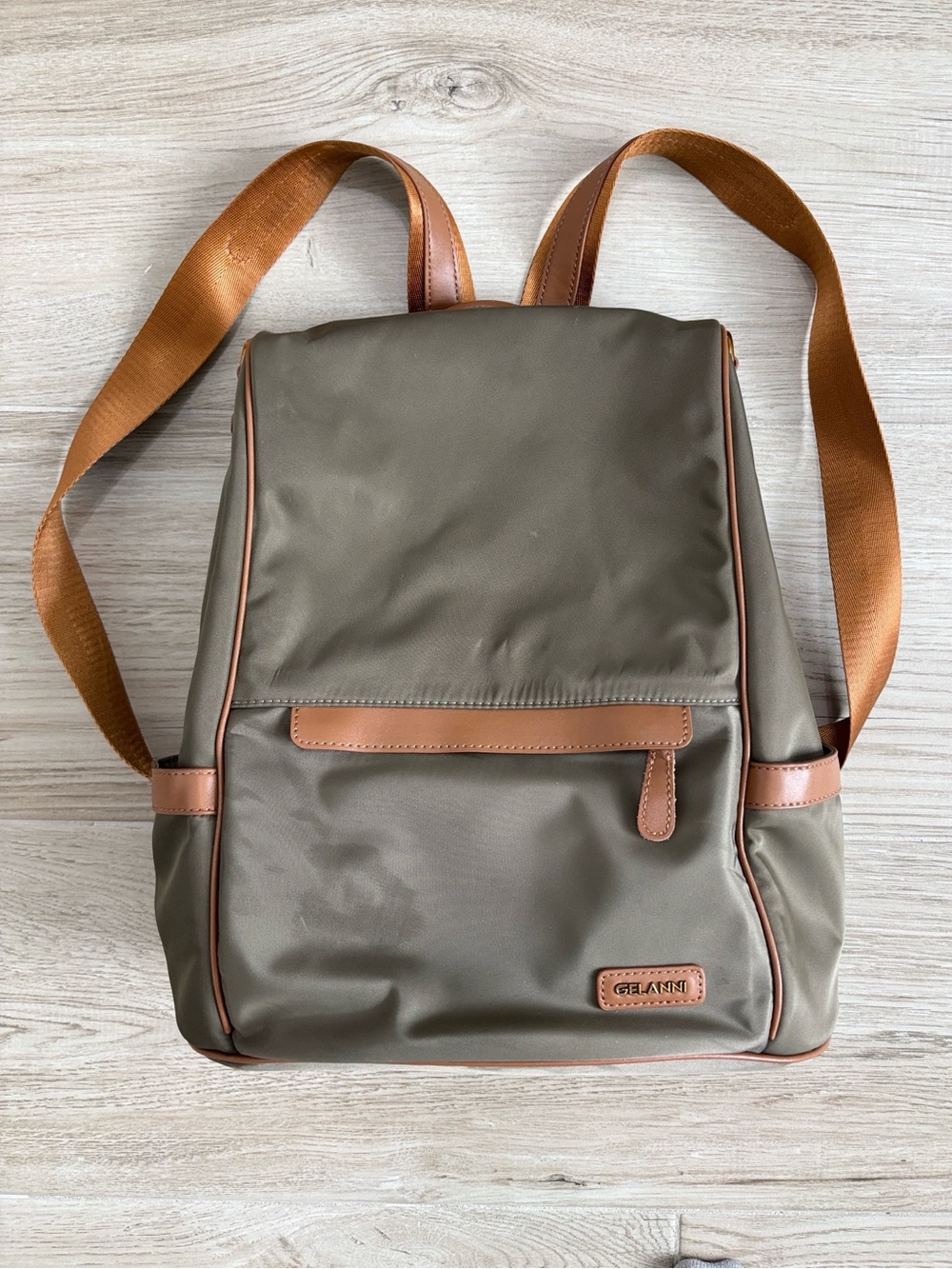 Gelanni Anti Theft Backpack Purse Women Lightweight Casual Travel Olive Green